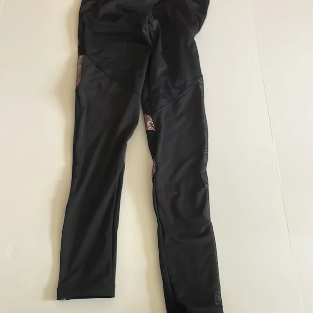Weissman unitard black purple/pink size L